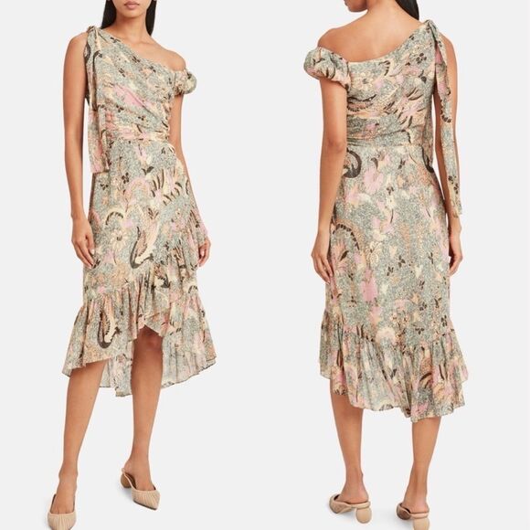 Ulla Johnson Uma Birds Of Paradise Voile Dress Ivory - Picture 1 of 4